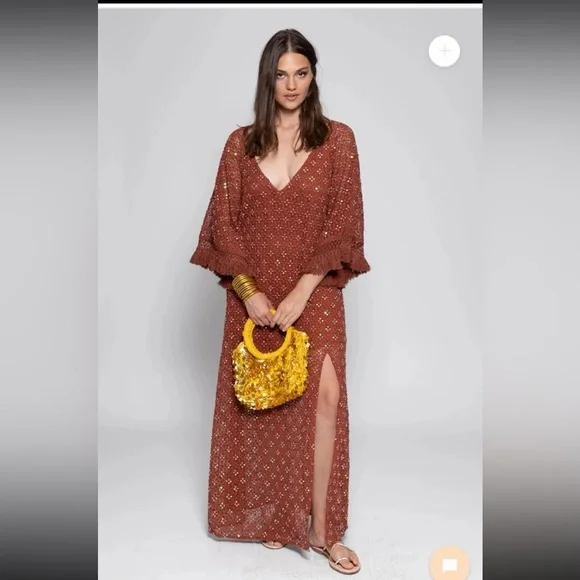 NWT Sundress ROSE LONG DRESS
size Large/XL - Picture 5 of 12